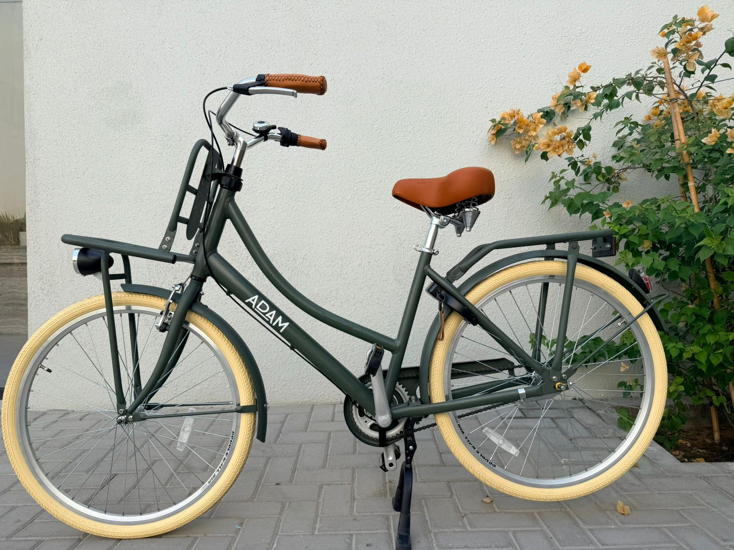 The Deluxe Olive Green Adam 26" - Bicycle with Gears Pre-loved