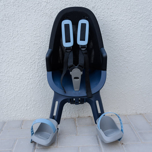 Child Seat for Bicycle Blue Front Pre-loved