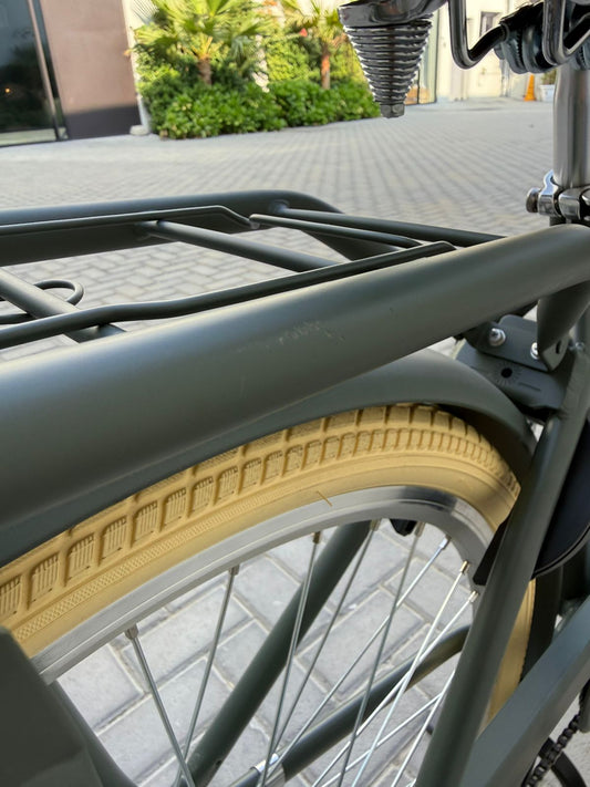 The Deluxe Olive Green Adam 26" - Bicycle with Gears Pre-loved